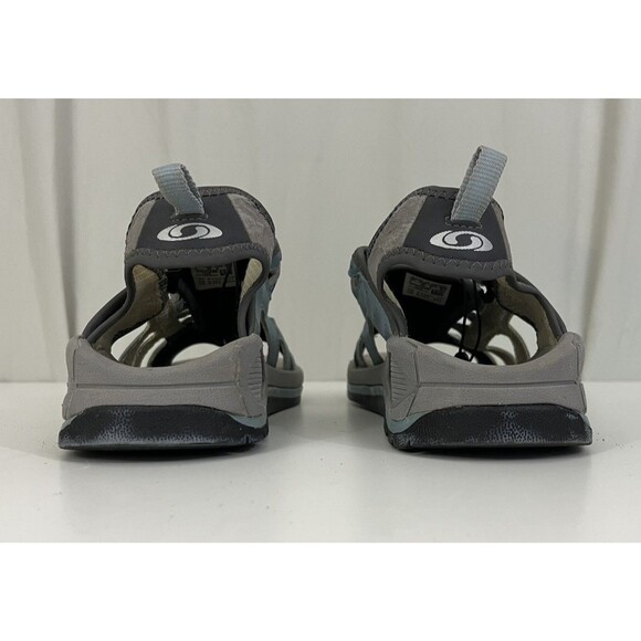 Salomon Tech Revo Women’s Sandal 2004 VTG Granola Girl Sz 8 Light Blue & Gray - Picture 4 of 11